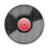 ヴィンテージのレコードの食品の調製板 カッティングボード (正面)