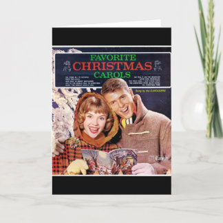 ヴィンテージのレコードカバークリスマスカード シーズンカード