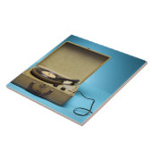 ヴィンテージのレコードプレーヤー タイル (側面)