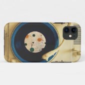 ヴィンテージのレコードプレーヤ Case-Mate iPhoneケース (裏面(横))