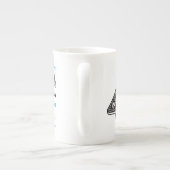 ヴィンテージのレコードプレーヤDJのカスタムな誕生日のマグ ボーンチャイナマグカップ (裏面)