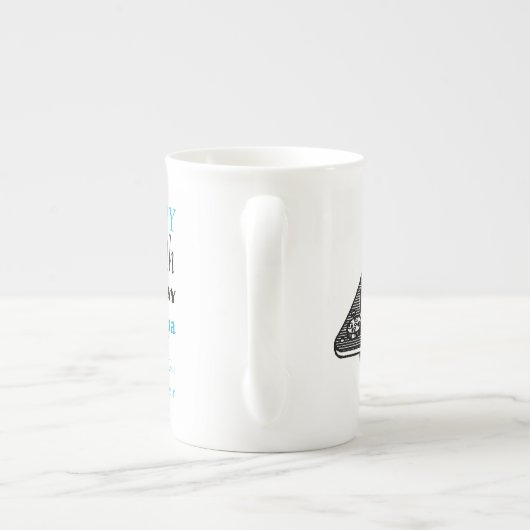 ヴィンテージのレコードプレーヤDJのカスタムな誕生日のマグ ボーンチャイナマグカップ (裏面)