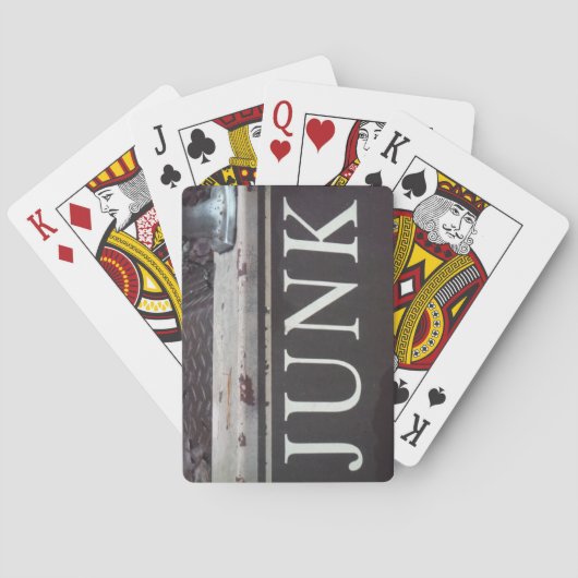 ヴィンテージのレッカー車のがらくたの印 トランプ (裏面)
