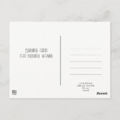 ヴィンテージのレトロで華やかな駅の女の子 ポストカード (裏面)