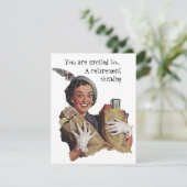 ヴィンテージのレトロのおもしろいの退職のパーティの招待状 招待状 (スタンド正面)