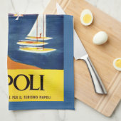 ヴィンテージのレトロのイタリアンなポスター キッチンタオル (四つ折り)