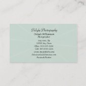 ヴィンテージのレトロのカメラのカメラマン 名刺 (裏面)