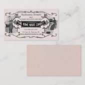 ヴィンテージのレトロのスタイル手製キャンデーの菓子 名刺 (正面/裏面)