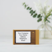 ヴィンテージのレトロのテレビ 名刺 (スタンド正面)