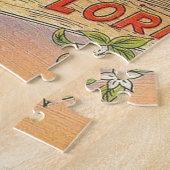 ヴィンテージのレトロのフロリダのオレンジ ジグソーパズル (側面)