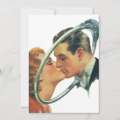 ヴィンテージのレトロのブランクの婚約の発表のパーティー 招待状 (正面)