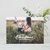 ヴィンテージのレトロのメリークリスマス シーズンカード (スタンド正面)