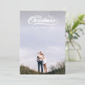 ヴィンテージのレトロのメリークリスマス シーズンカード (スタンド正面)