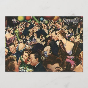 ヴィンテージのレトロの夜会のパーティーの強打の翼破損のブランク 招待状