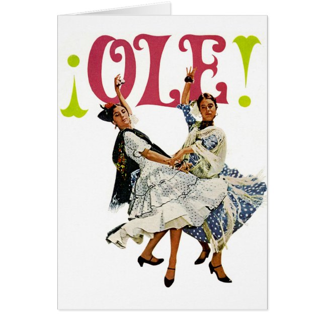 ヴィンテージのレトロの女性のオーレスペインのなフラメンコのダンサー! (正面)