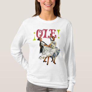 ヴィンテージのレトロの女性のオーレスペインのなフラメンコのダンサー! Tシャツ