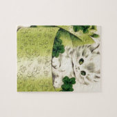 ヴィンテージのレトロの子ネコのパトリキウスの日 ジグソーパズル (横)