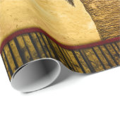 ヴィンテージのレトロの熱帯ヤシの木-やしテンプレート ラッピングペーパー (ロールコーナー)