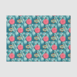 ヴィンテージのレトロの球根パターンクリスマスのティッシュ 薄葉紙