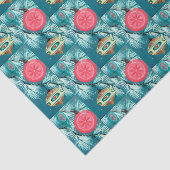 ヴィンテージのレトロの球根パターンクリスマスのティッシュ 薄葉紙 (詳細)