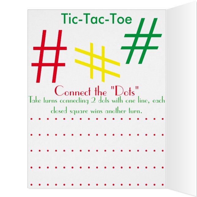 ヴィンテージのレトロの紙の人形カードおもしろいおよびゲーム (内側(左))