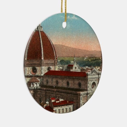ヴィンテージのレトロの芸術のフィレンツェイタリアイタリアのカテドラル セラミックオーナメント (右)