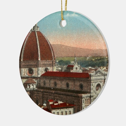 ヴィンテージのレトロの芸術のフィレンツェイタリアイタリアのカテドラル セラミックオーナメント (左)