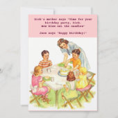 ヴィンテージのレトロの誕生日のパーティの招待状 招待状 (正面)