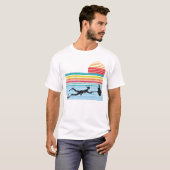 ヴィンテージのレトロのSpearfishingの水中スキューバダイビング Tシャツ (正面フル)
