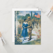 ヴィンテージのレプリカWWI色男はスラッカーではない カード (正面/裏面インサイチュ)