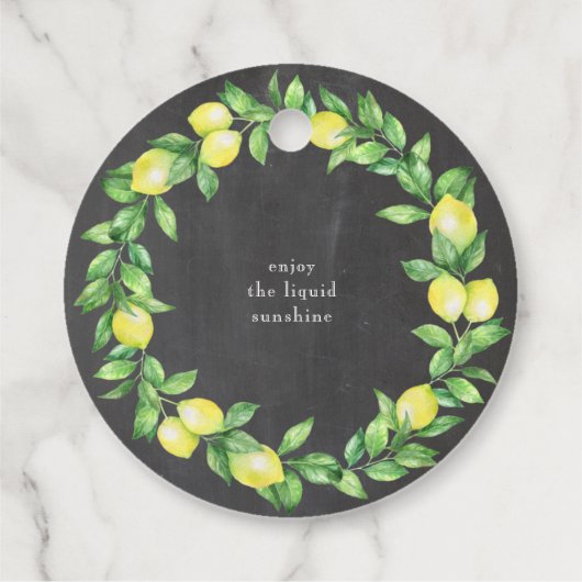 ヴィンテージのレモンチェッロ レモンリース プロダクトタグ フェイバータグ (裏面)