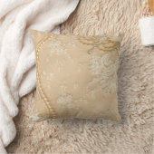 ヴィンテージのレースのジュエリーのモノグラムの投球のソファの枕 クッション (ブランケット)