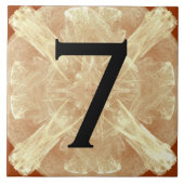 ヴィンテージのレースのセラミックタイルとの屋家番号 タイル (正面)