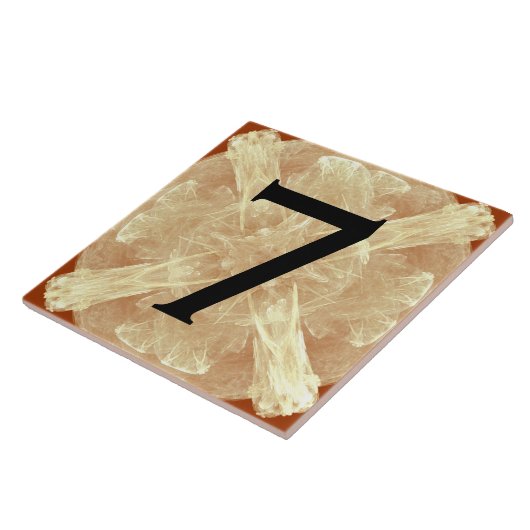 ヴィンテージのレースのセラミックタイルとの屋家番号 タイル (側面)