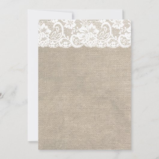 ヴィンテージのレースのバーラップのブライダルシャワーの招待状 招待状