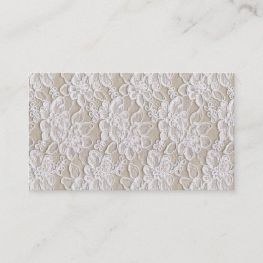 ヴィンテージのレースの名刺 名刺 (正面)