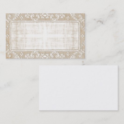 ヴィンテージのレースの名刺 名刺 (正面/裏面)