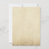 ヴィンテージのレースの素朴な国の結婚式招待状 招待状 (裏面)