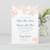 ヴィンテージのレースの結婚式招待状-春のレース 招待状 (スタンド正面)