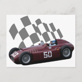 ヴィンテージのレースカーの郵便はがき8 ポストカード