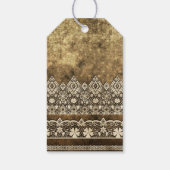 ヴィンテージのレース ギフトタグ (裏面)