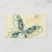 ヴィンテージのレース 名刺 (裏面)