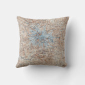 ヴィンテージのレーニア山の地形図ワシントン州 クッション (裏面)