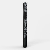 ヴィンテージのロココ様式の黒い絹のやっとそこに箱 Case-Mate iPhoneケース (裏面/右)