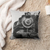 ヴィンテージのロコモーティブの蒸気機関7373の鉄道 クッション (ブランケット)