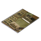 ヴィンテージのロコモーティブの螺線形ノート- 80ページ ノートブック (左側)