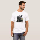 ヴィンテージのロコモーティブの鉄道列車 Tシャツ (正面フル)