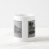 ヴィンテージのロコモーティブの鉄道蒸気機関 コーヒーマグカップ (中央)