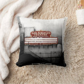 ヴィンテージのロサンゼルスの劇場の印 クッション (ブランケット)