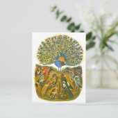 ヴィンテージのロシアのなイラストレーション、アイソーポスの寓話5 ポストカード (スタンド正面)